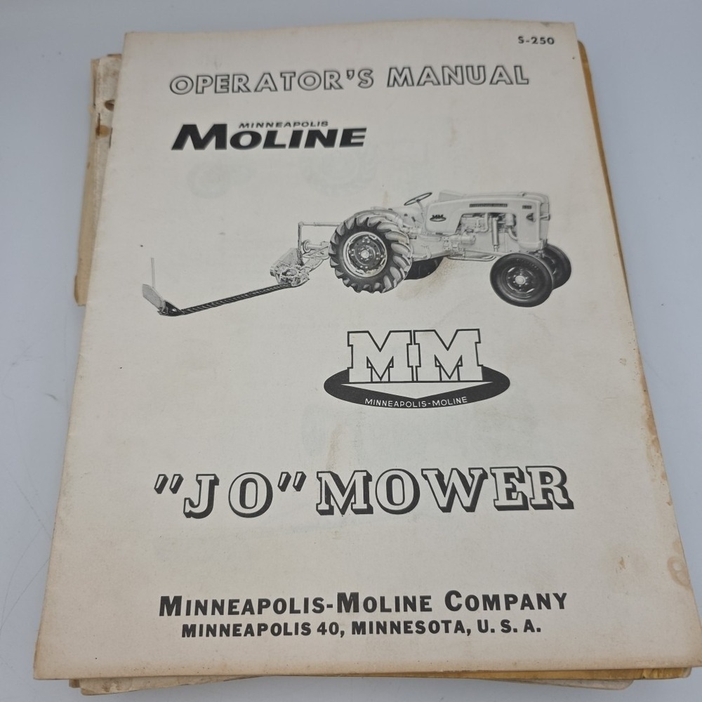 Minneapolis-Moline Series Moldboard Plows & More Operator Manuals Lot Of 12 Vntg